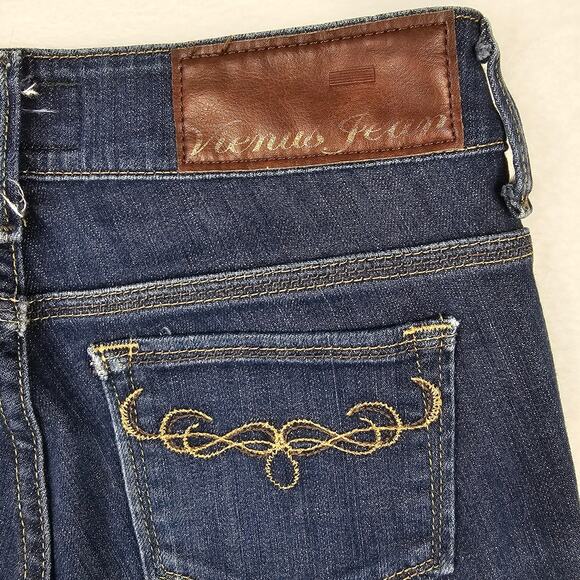 Vienus Jeans Size 27 Something Edwin Womens Straight Leg Western Scroll Pocket - Picture 6 of 14